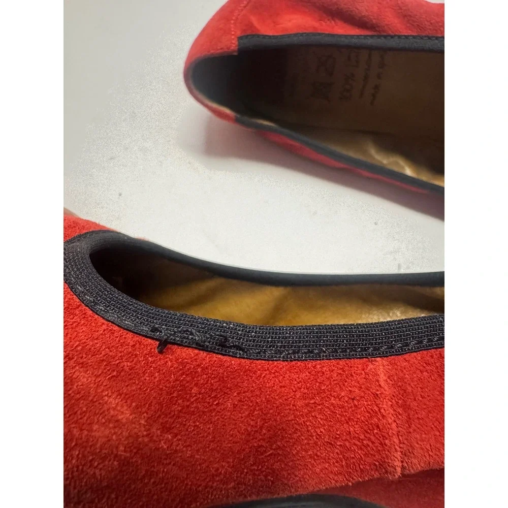 Wonders‎ Red Suede Wedge Pumps Leather Made in Spain EU 38 L-8061 7.5